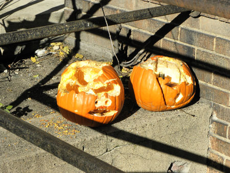 rotting pumpkin