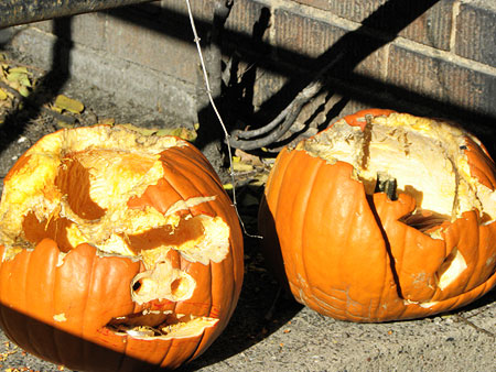 rotting pumpkin