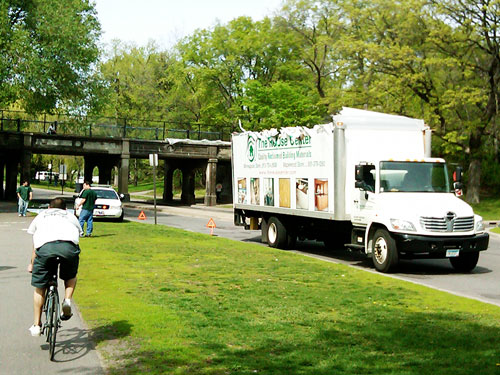 truck and bridge