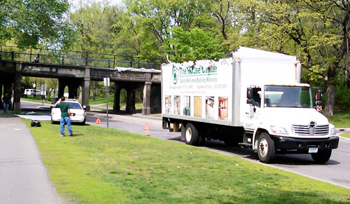 truck and bridge