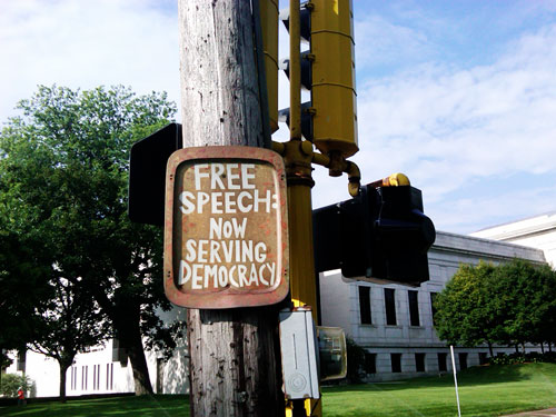 Now serving free speech