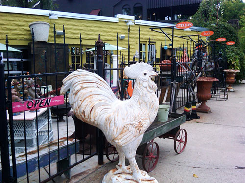 chicken statue