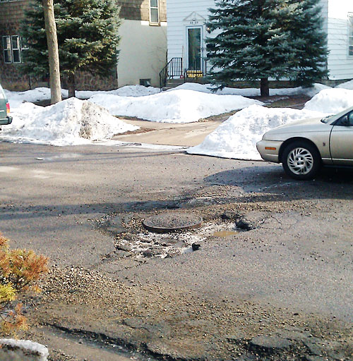 Minneapolis potholes