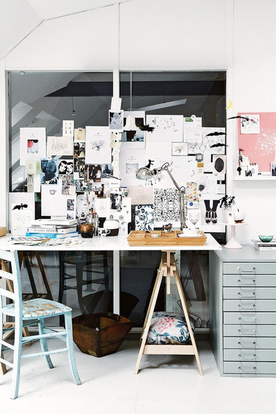 Home office mood board via apartment therapy