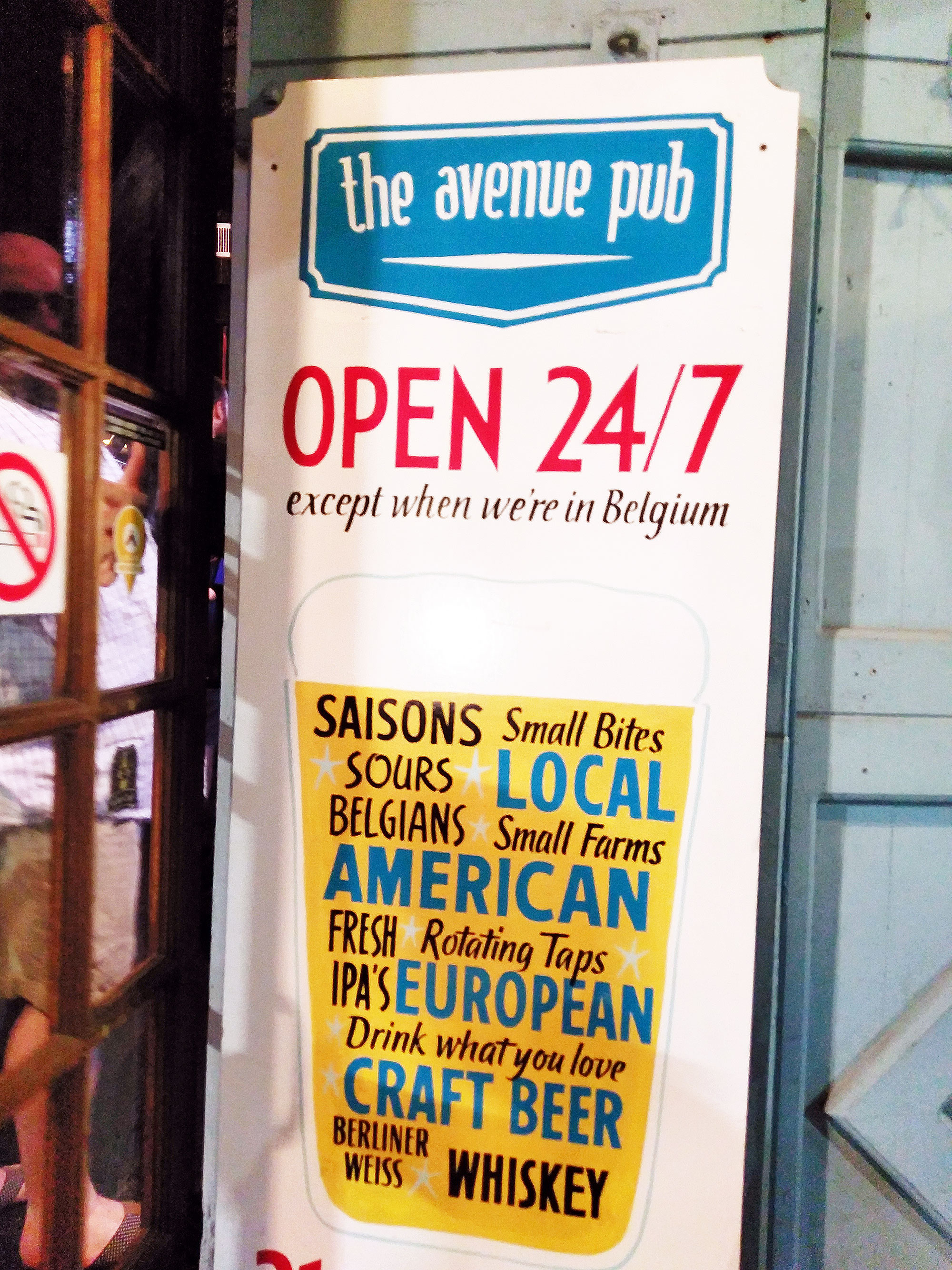 A bar that's open 24/7 in the Garden District of New Orleans.