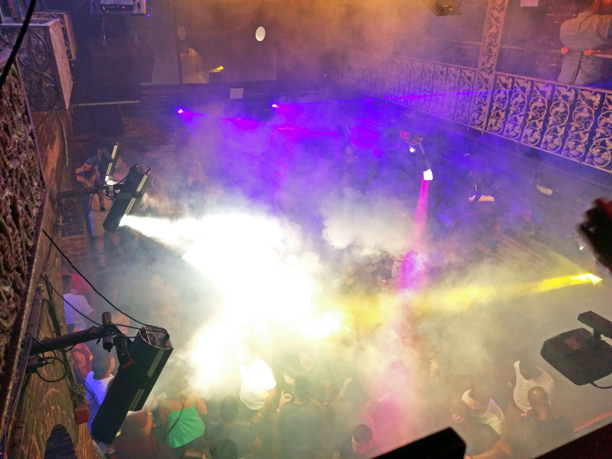 The main dancefloor of Club Oz, one of the gay bars in New Orleans' French Quarter.