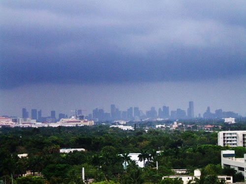 Summer storm in Miami.