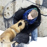 Andrew Halverson, Bullmastiff, and a Rottweiler