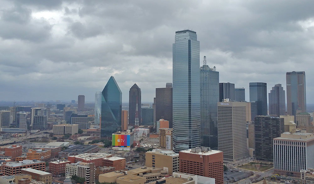 A view of downtown Dallas from Reunion Tower