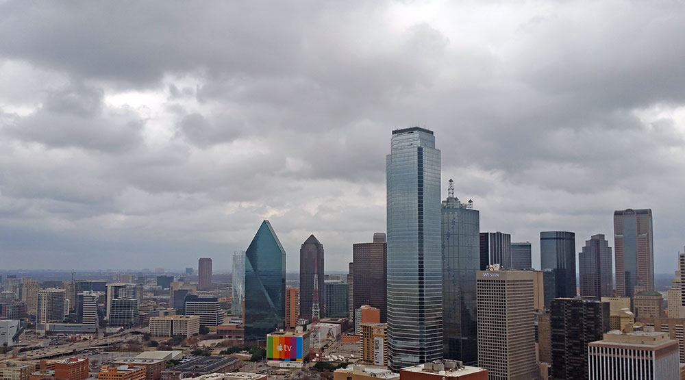 The Dallas Skyline as seen from Reunion Tower