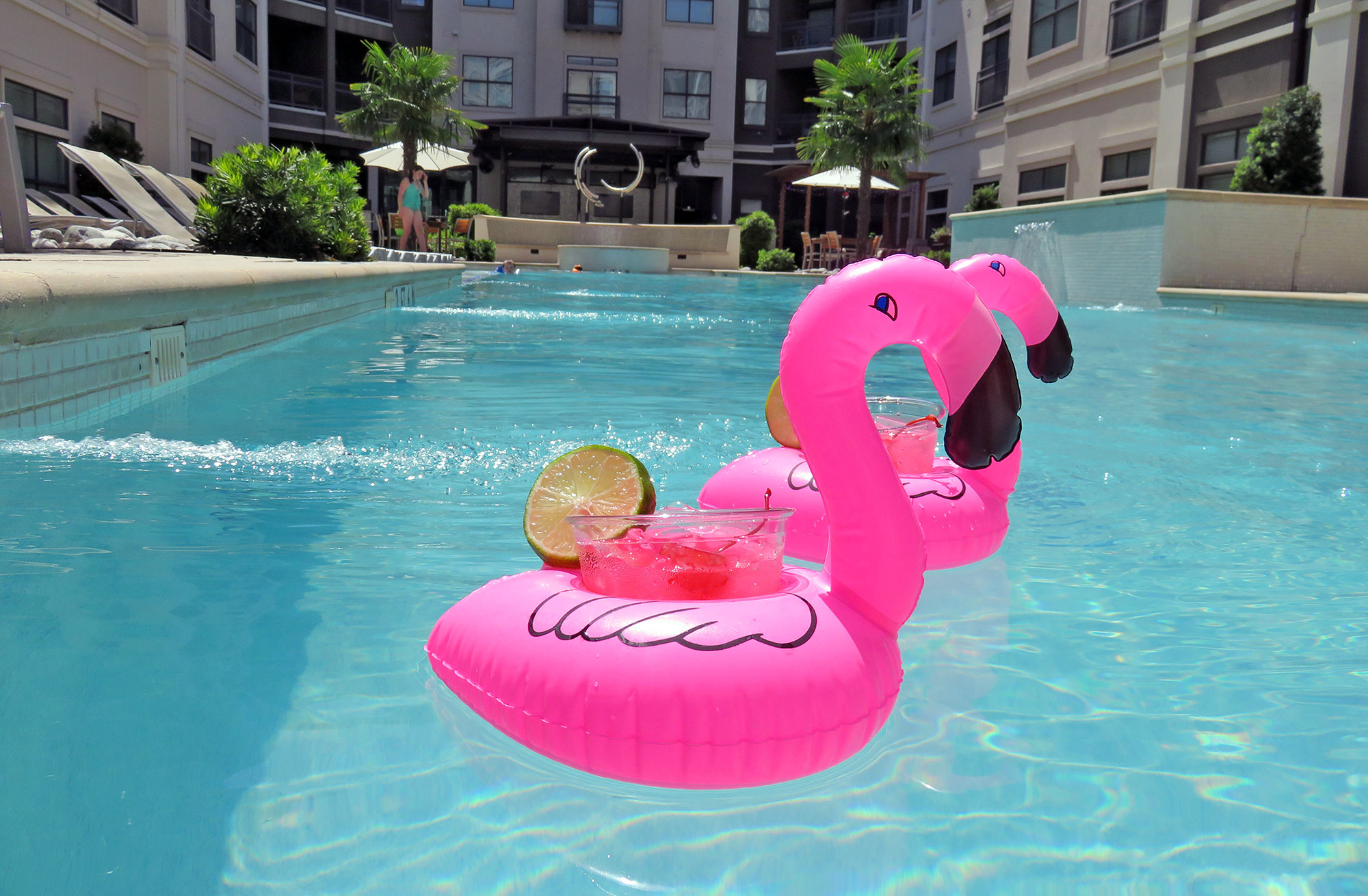 Flamingo pool floaties