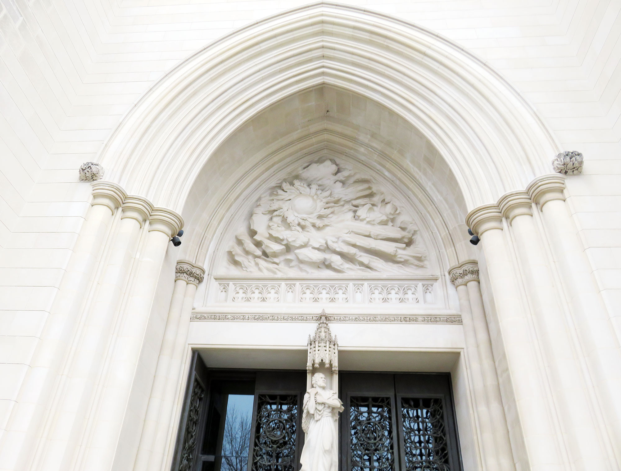 One of the main entrances of the Washington National Cathedral.