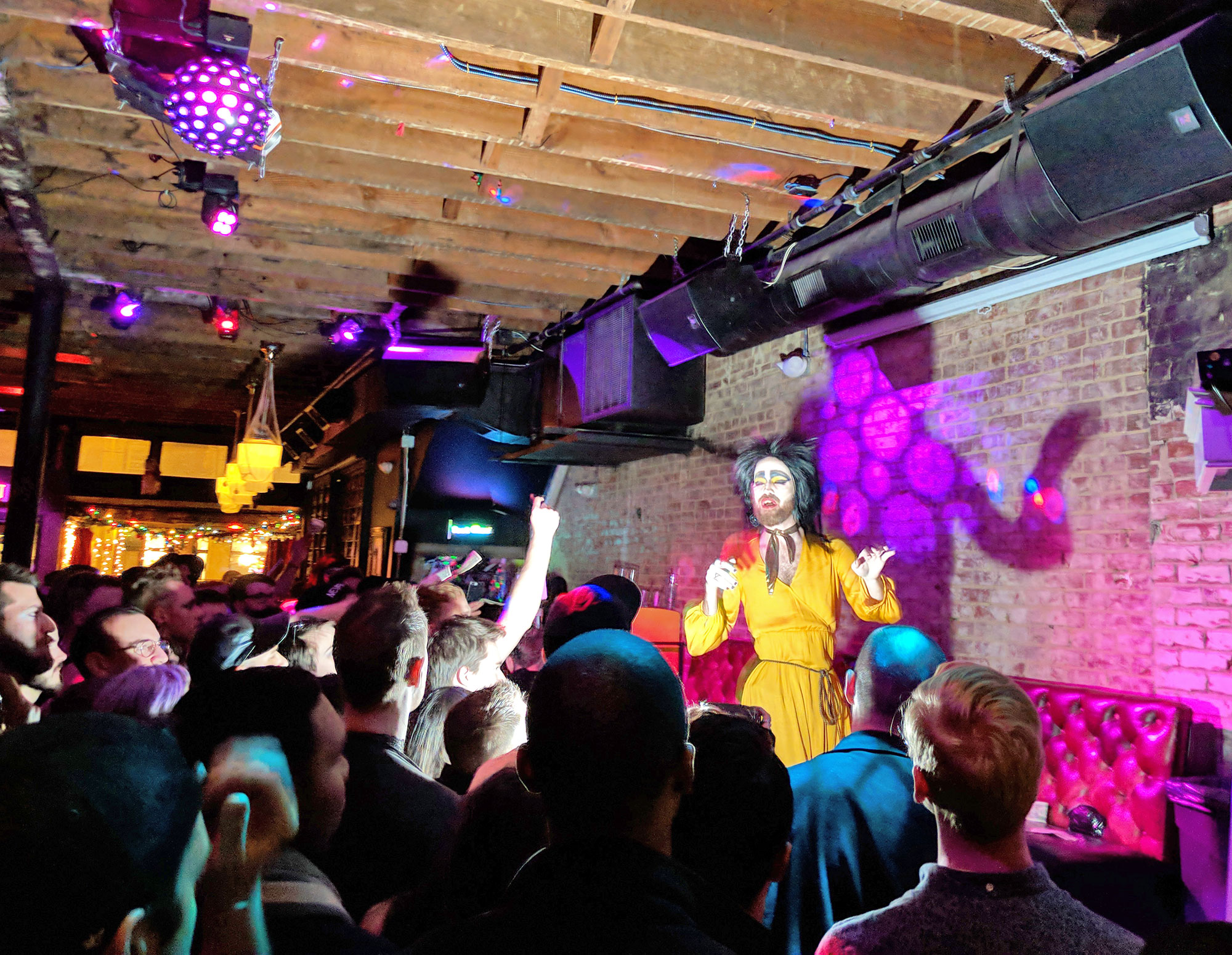 A drag performance at TRADE bar in Washington D.C.'s Logan neighborhood.