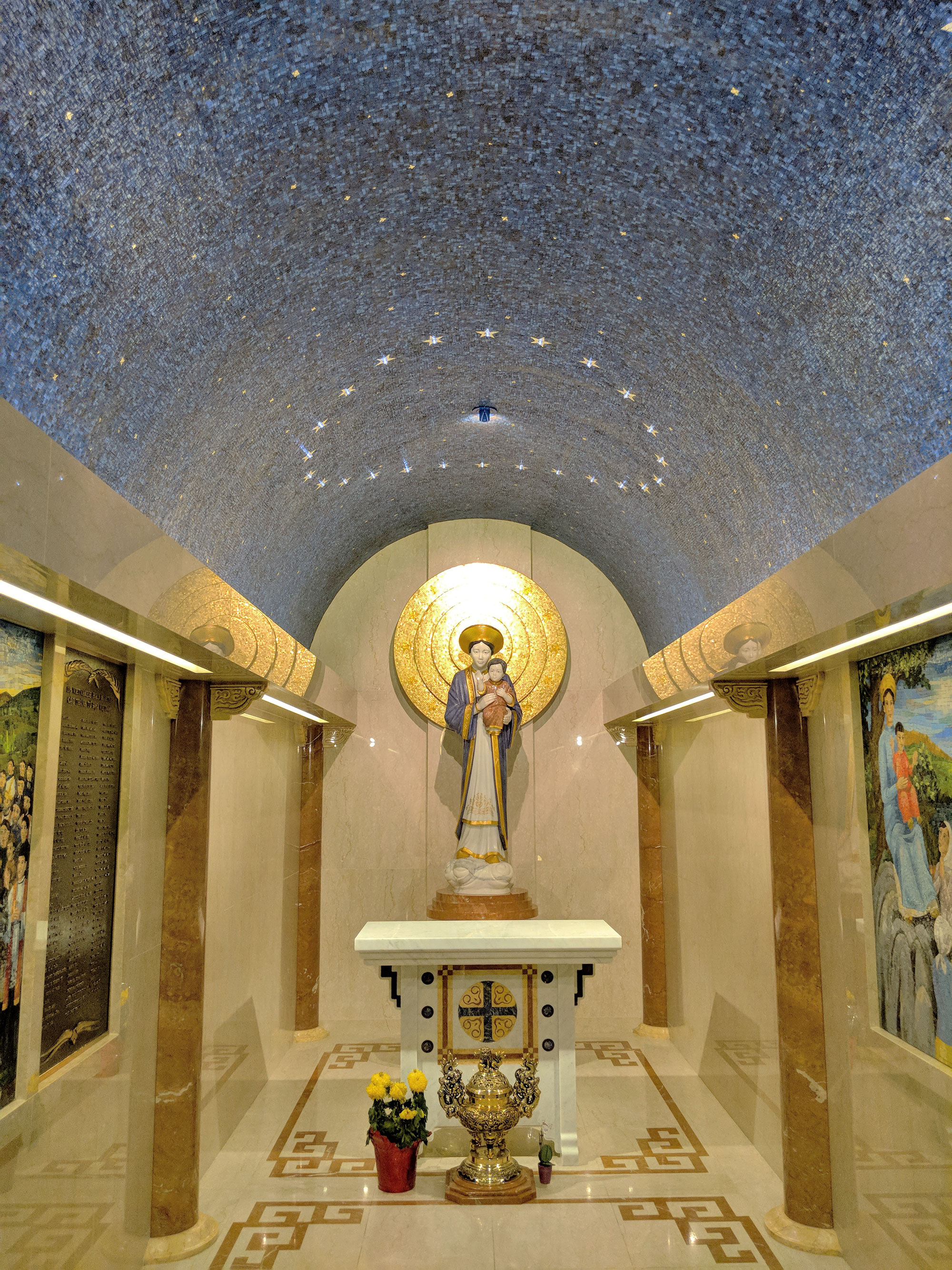 The Our Lady of La Vang statue at the National Shrine.