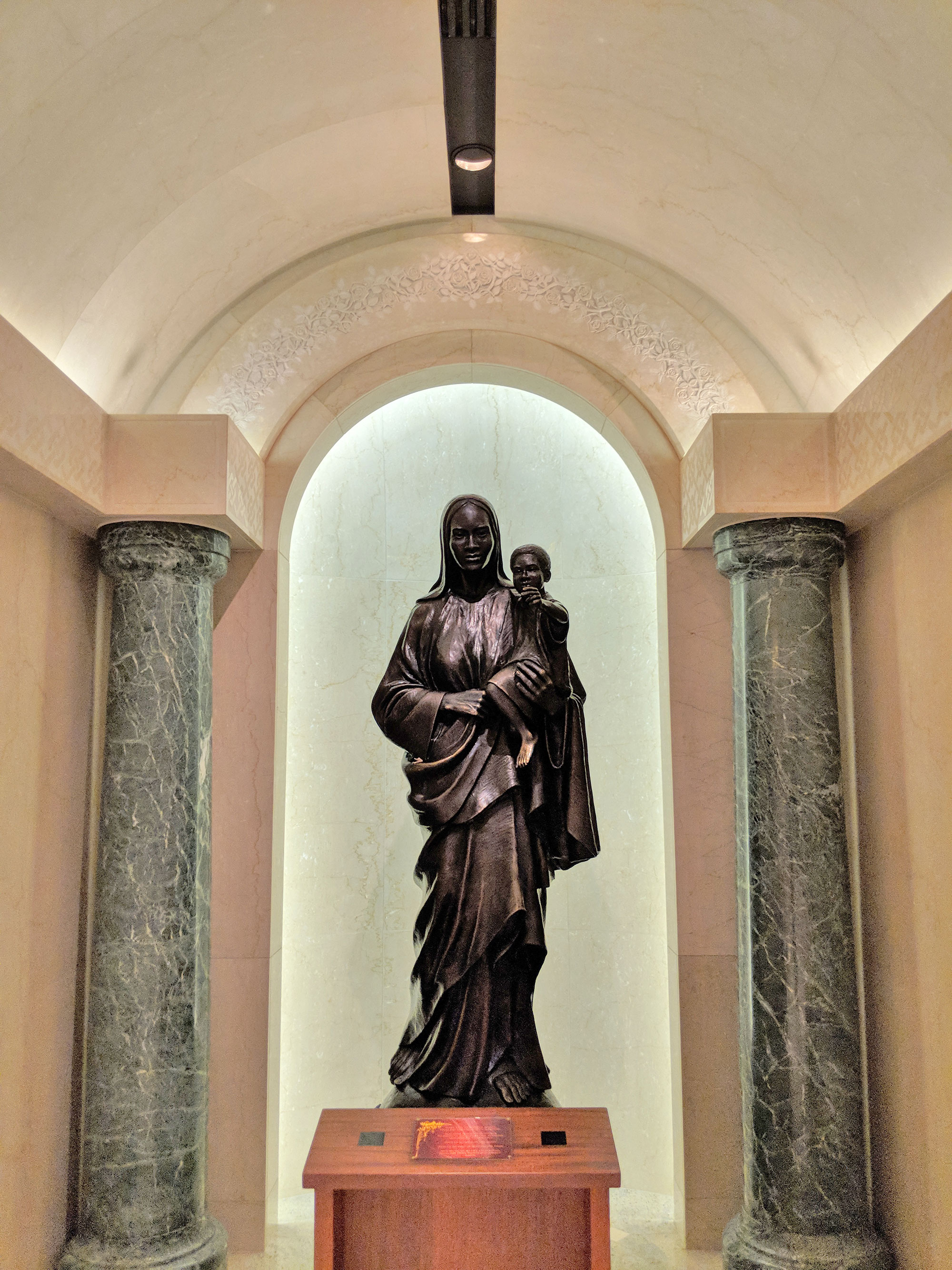 Our Mother of Africa statue at the National Shrine.