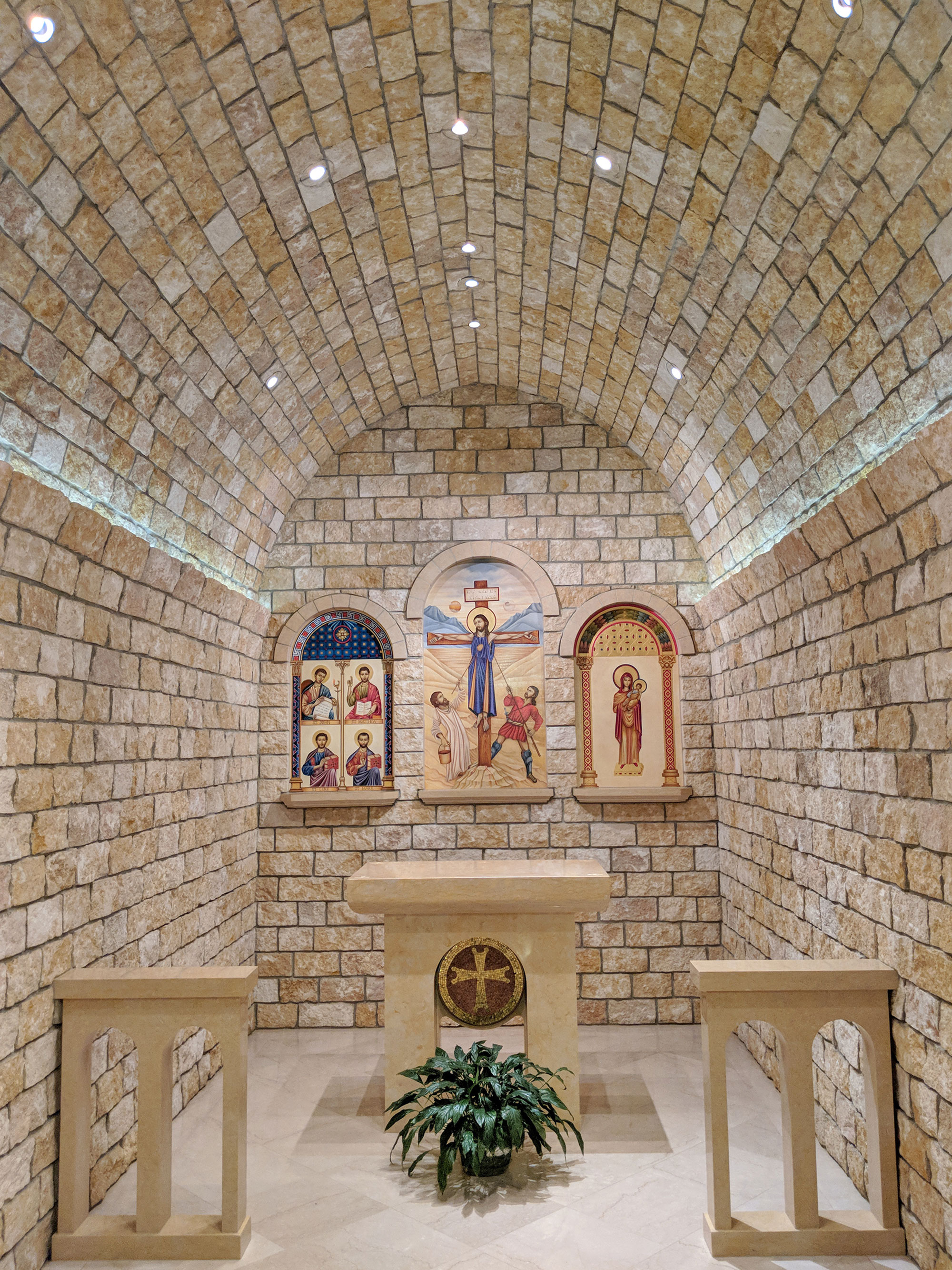Memorial Hall in the crypt of the National Shrine of the Immaculate Conception in Washington D.C. 