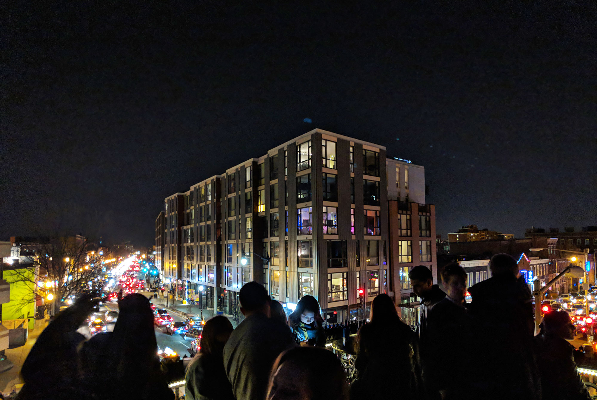 A rooftop evening in Washington D.C.'s U Street neighborhood.