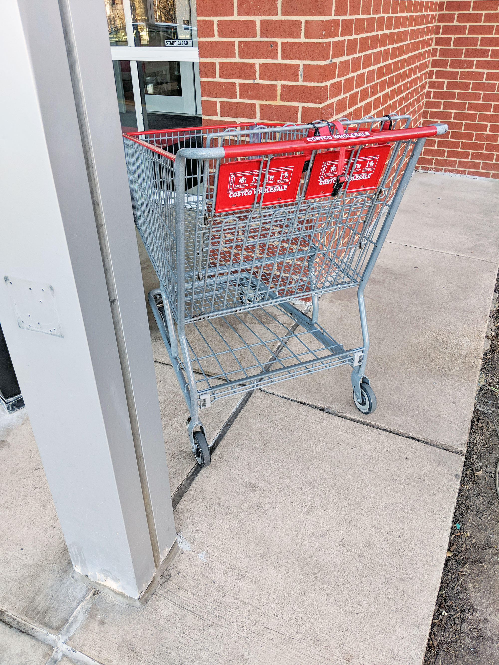 Costco carts are frequently strewn across Pentagon City - it's very common to find them in carts, sidewalks and in apartment buildings.