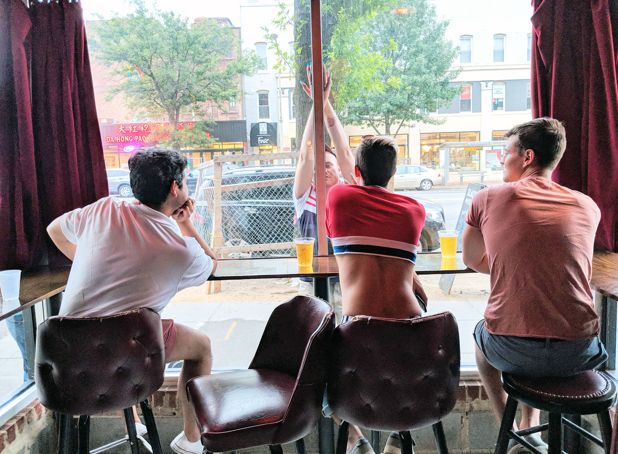 Boys at Trade Bar in Washington D.C.