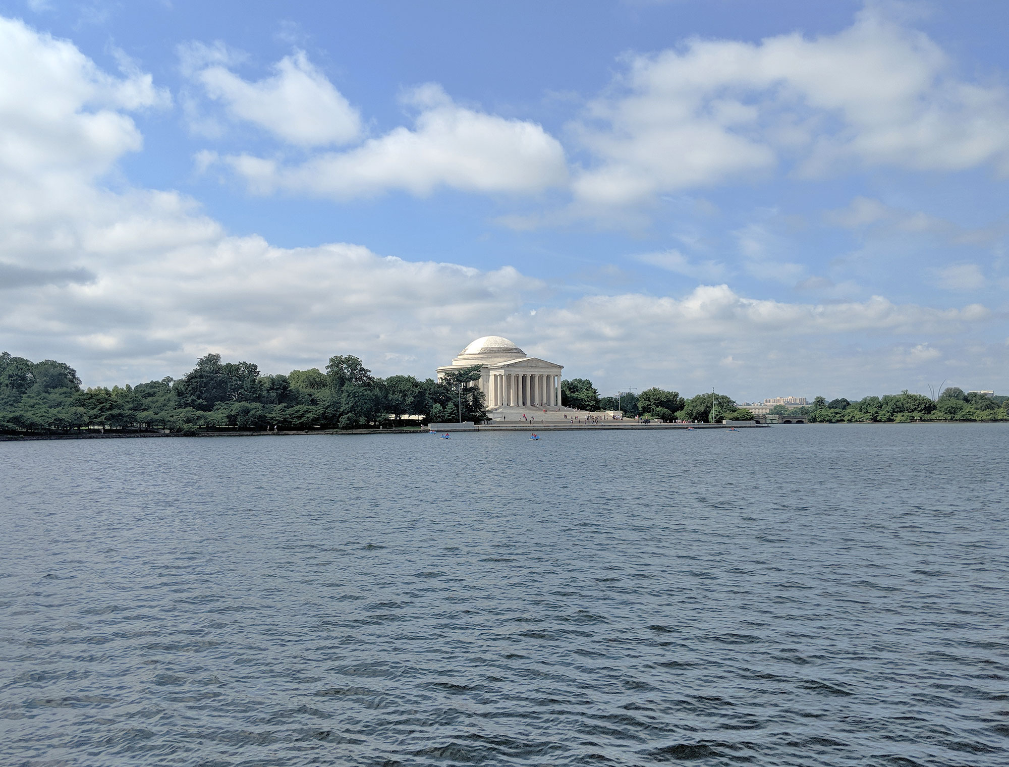 The Thomas Jefferson Memorial from across the Tidal Basin.