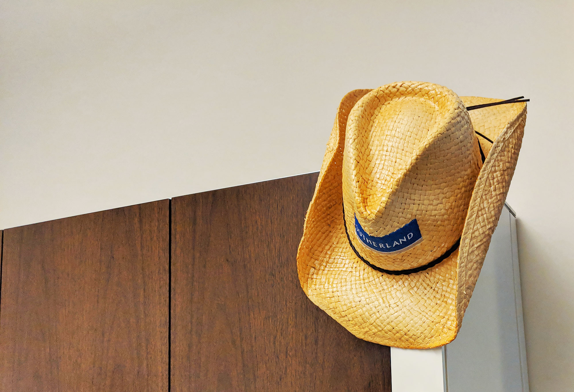 A cowboy hat in our Houston office.