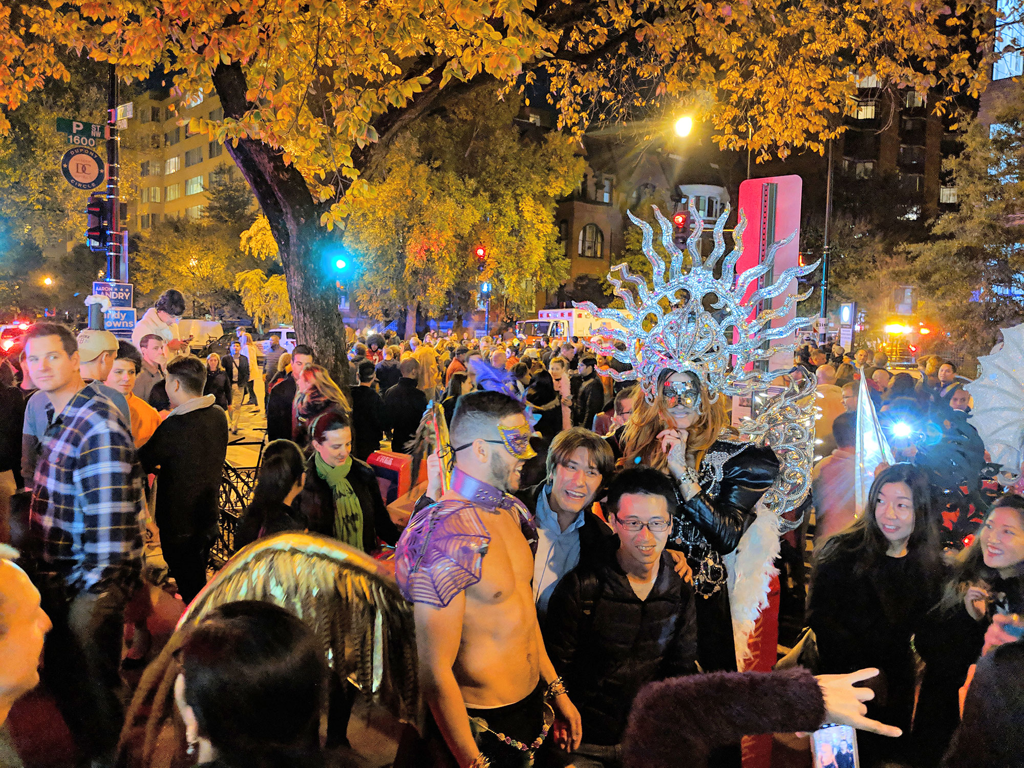 Drag queens and participants at the 2018 High Heel Race.