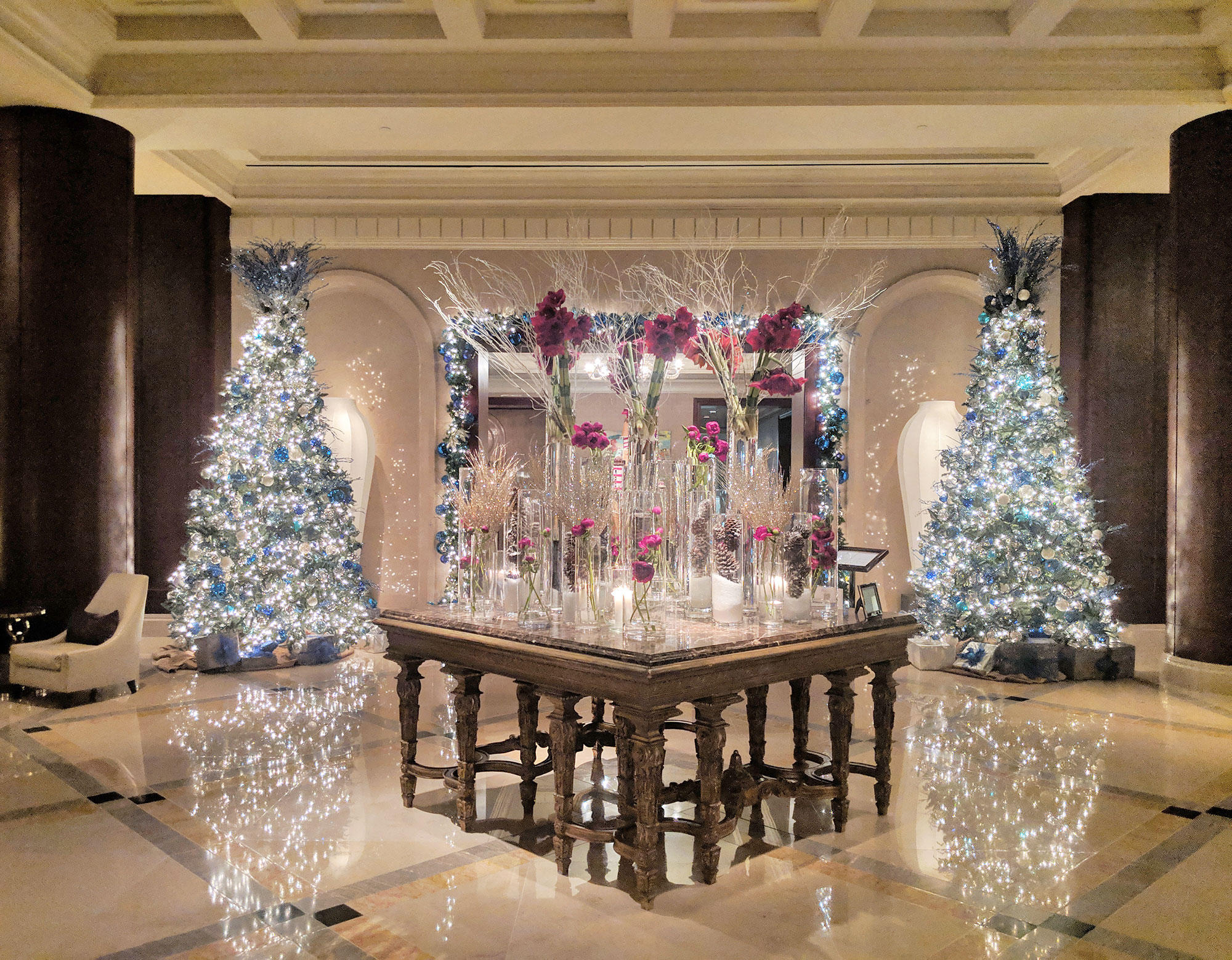 The lobby of the Ritz Carlton in Uptown, Dallas.