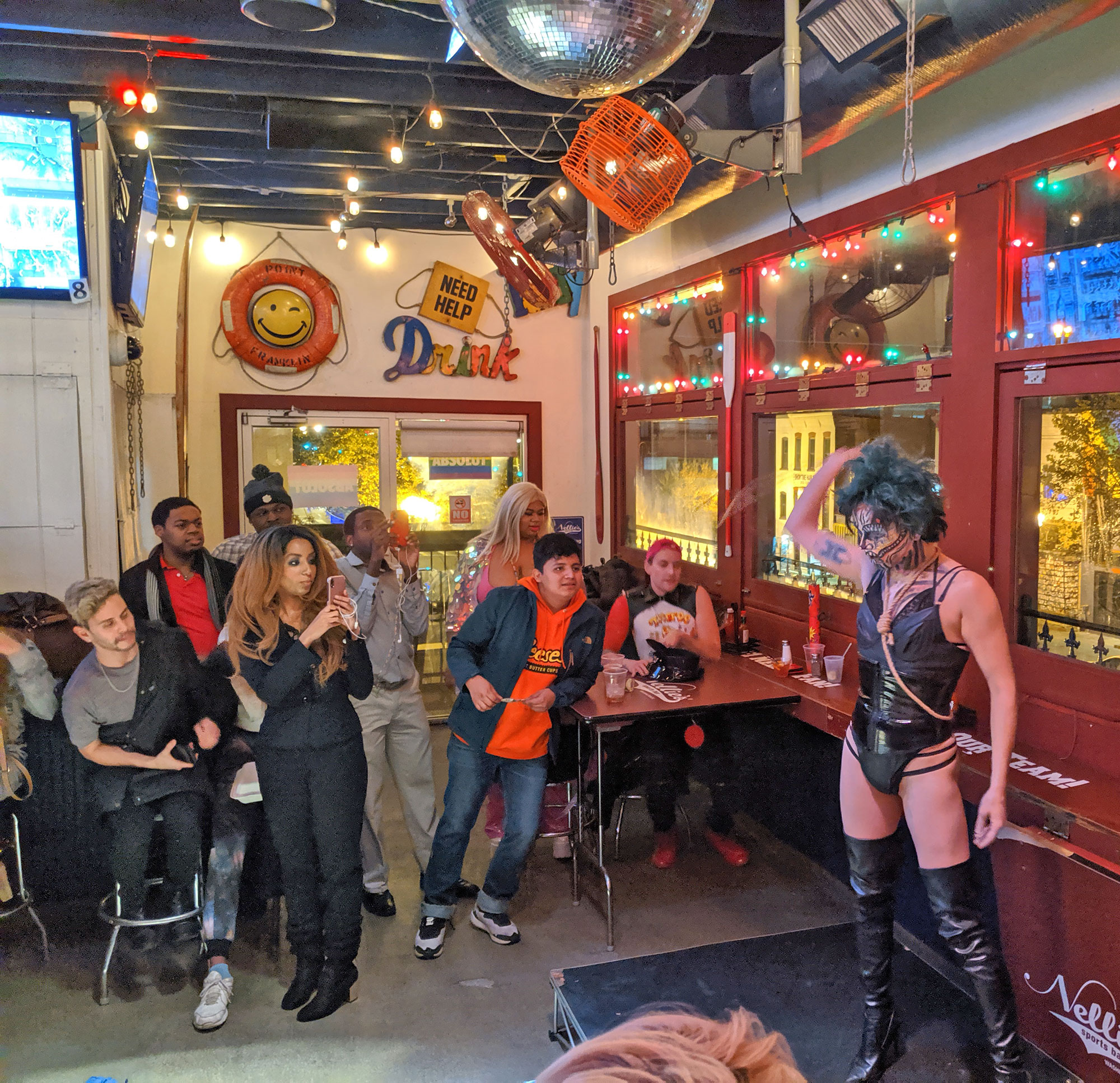 A drag performer at Nellie's Sports Bar in Washington DC.