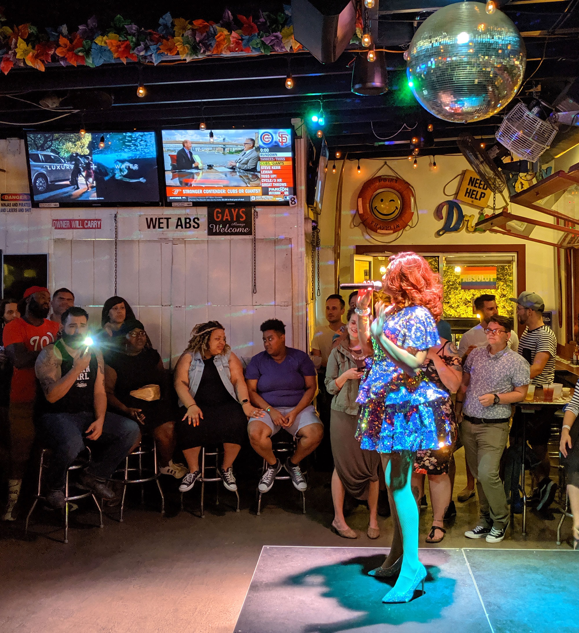 Brooklyn Heights hosting her drag show at Nellie's Sports Bar.