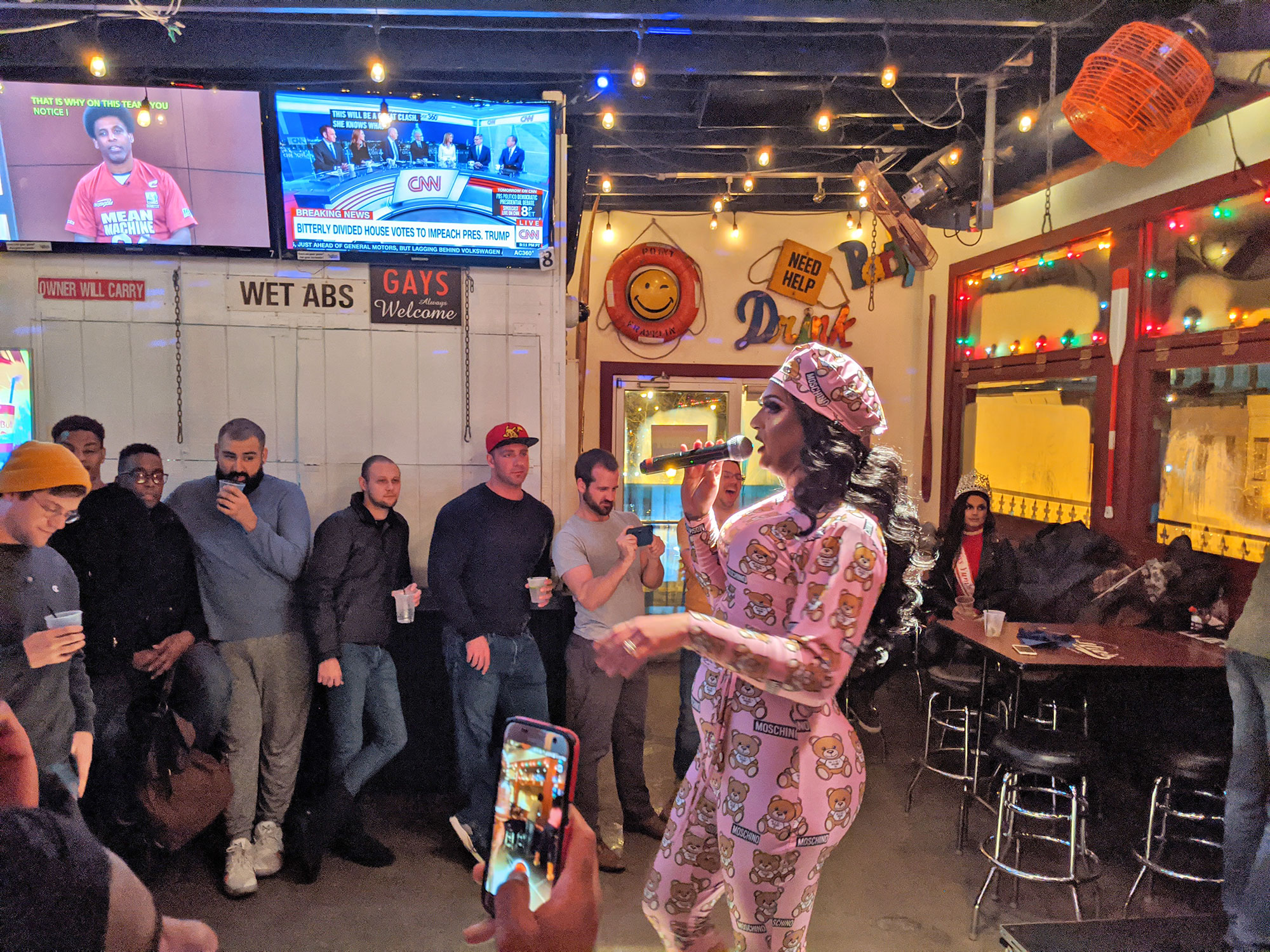 Baltimore's Brooklyn Heights hosting the Nellie's Drag Show.