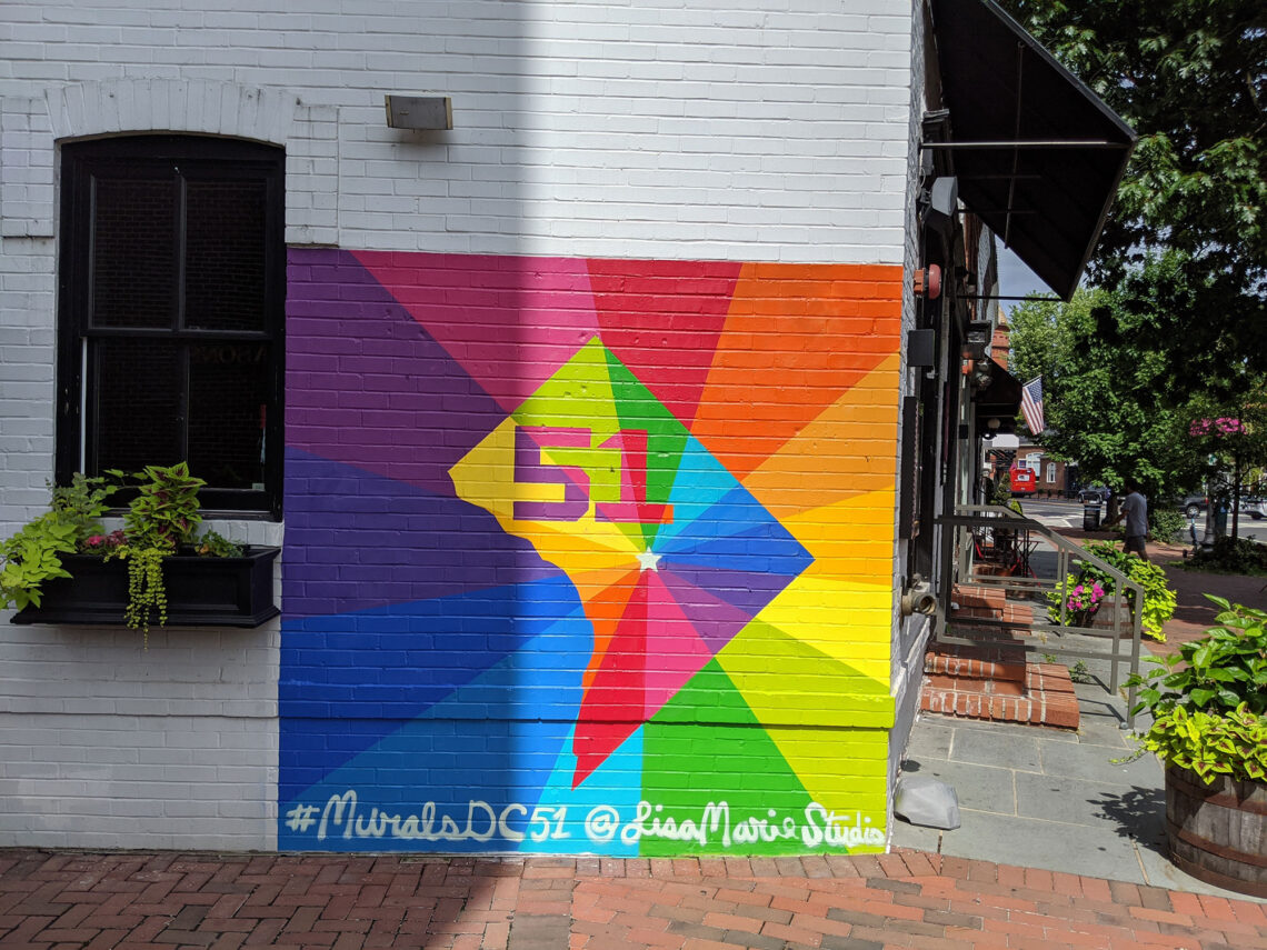 Georgetown's 51st State Mural by Lisa Marie Studio