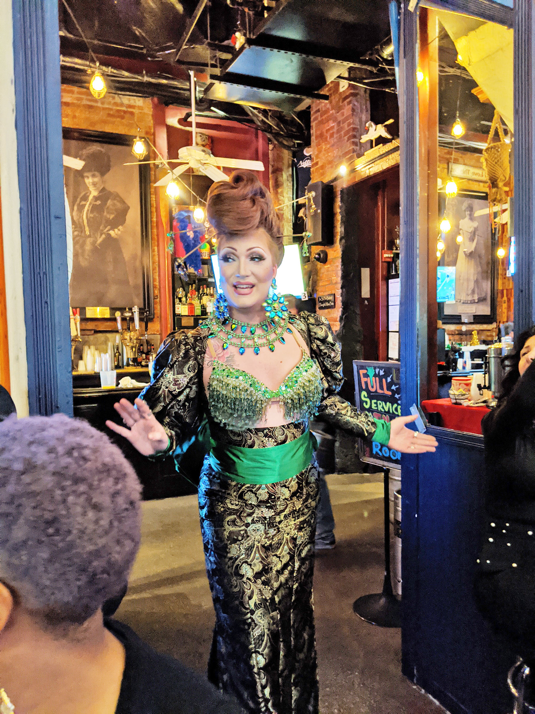 Holly Whatt Performing at Chanellie's Drag Brunch.