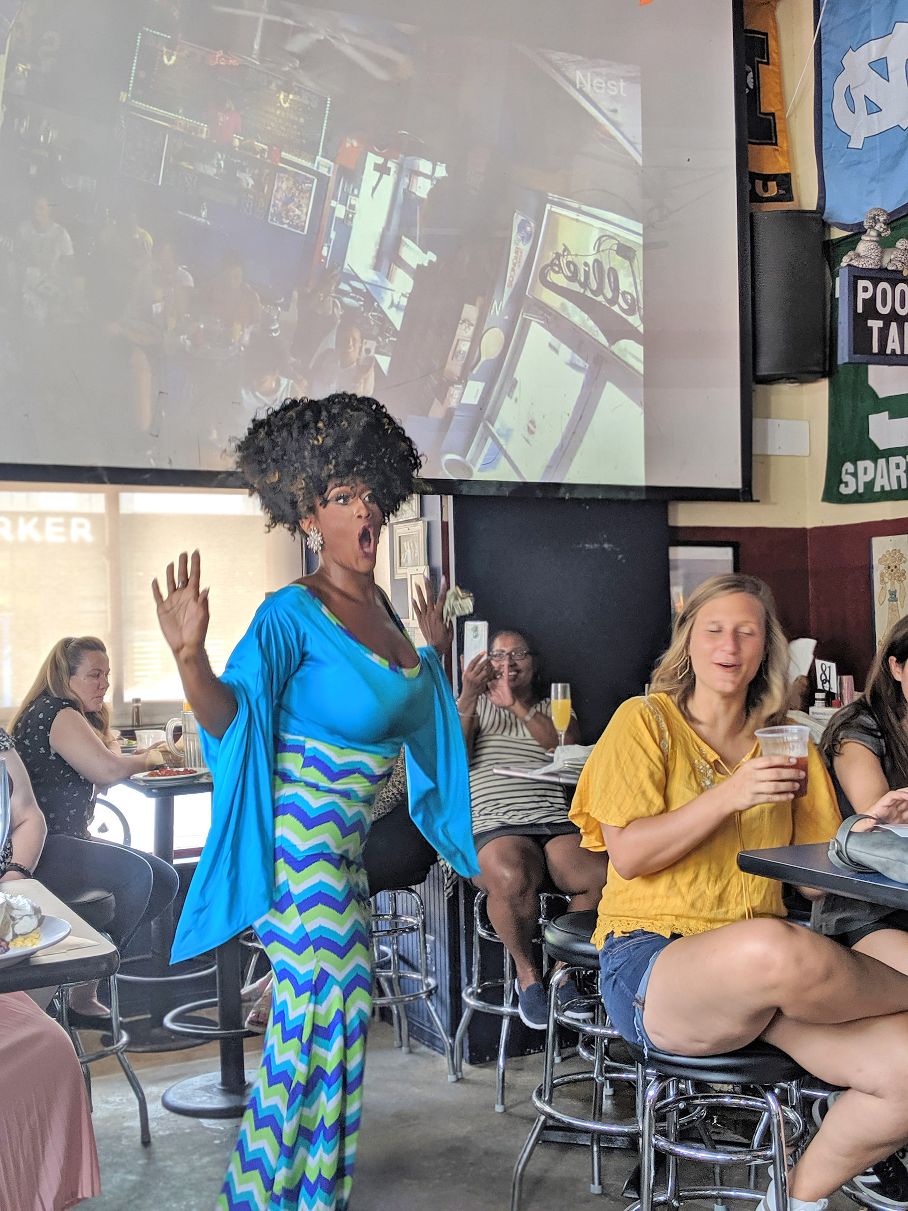 India Houston performing at Nellie's Brunch in D.C.