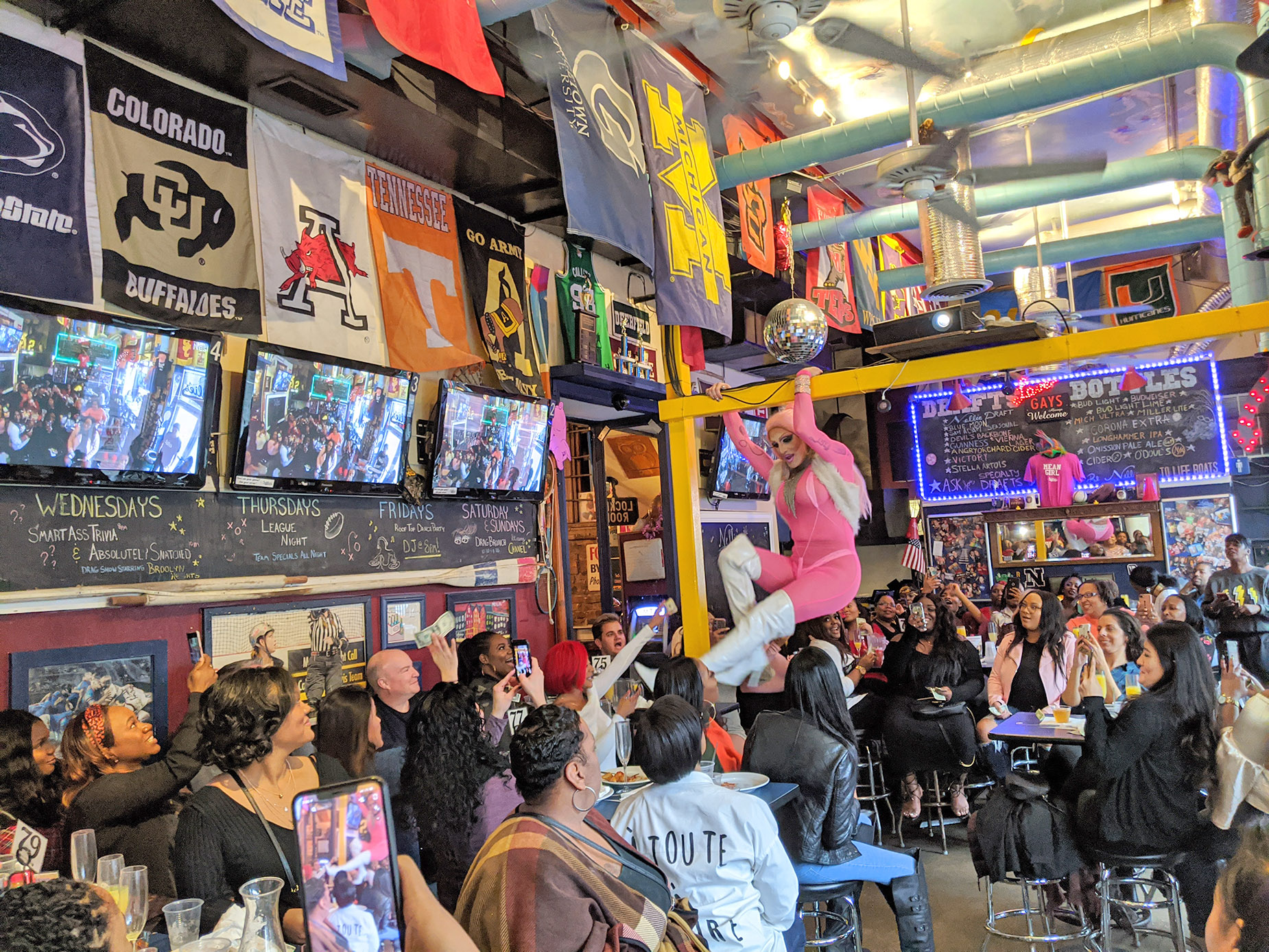 Alexa Shontelle performing at Nellies Drag Brunch in Washington DC