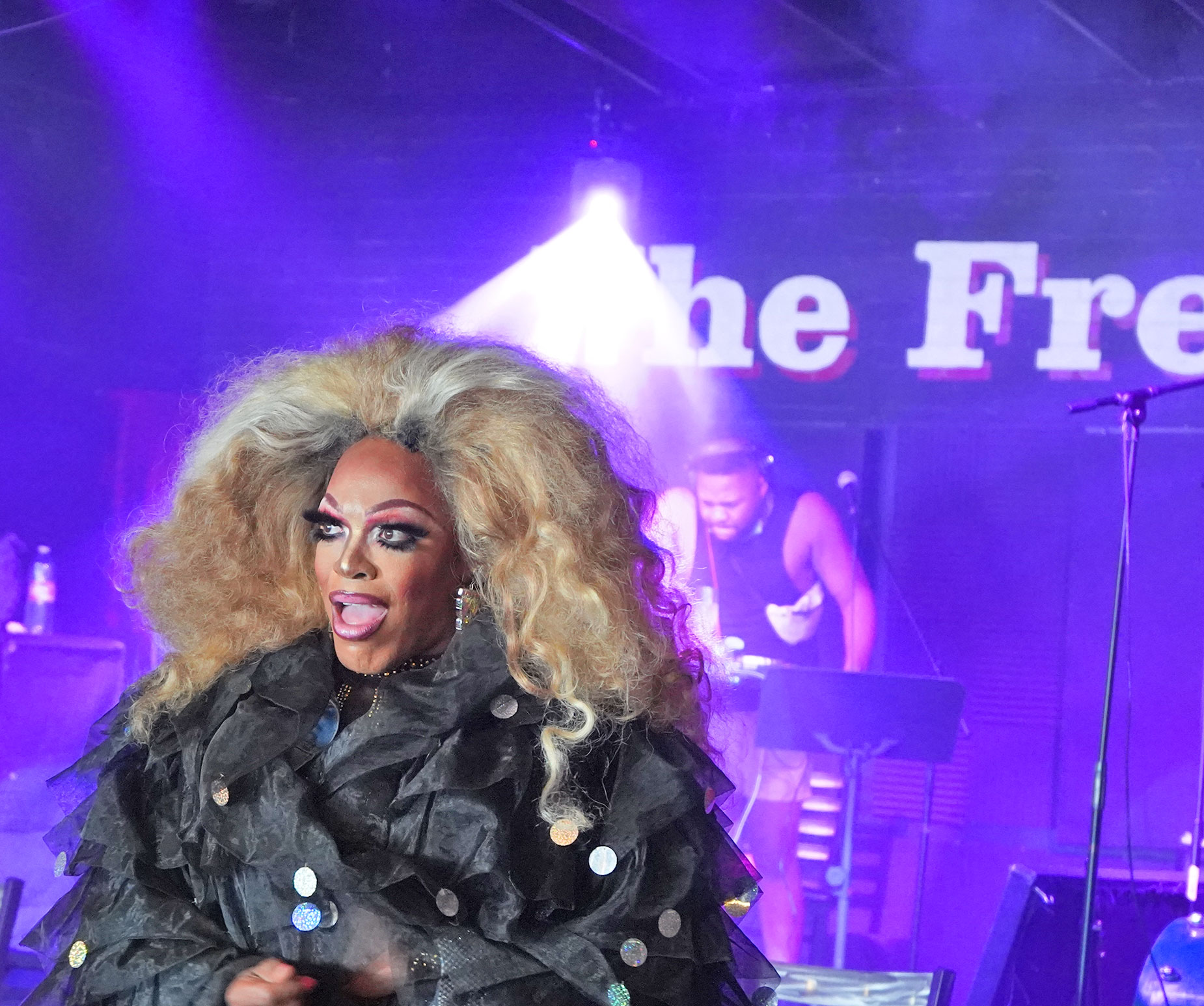 New York drag queen Kira Kennedy Chanel performing in Dallas.