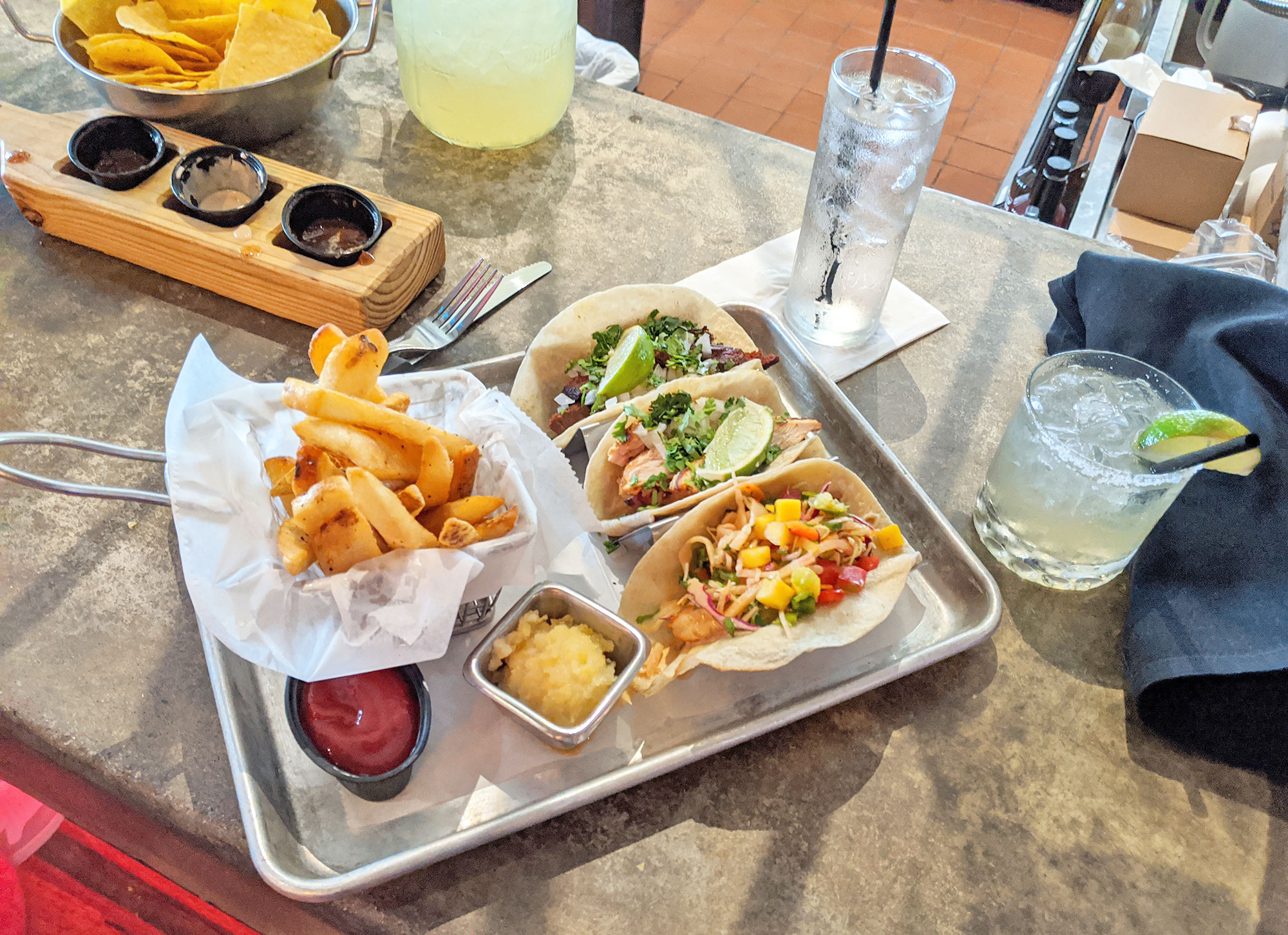 Taco brunch at TNT Tacos and Tequilas in the Quadrangle in Dallas.
