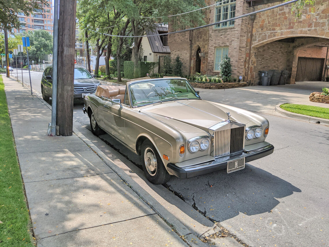 Vintage Rolls Royce in Oak Lawn, Dallas.