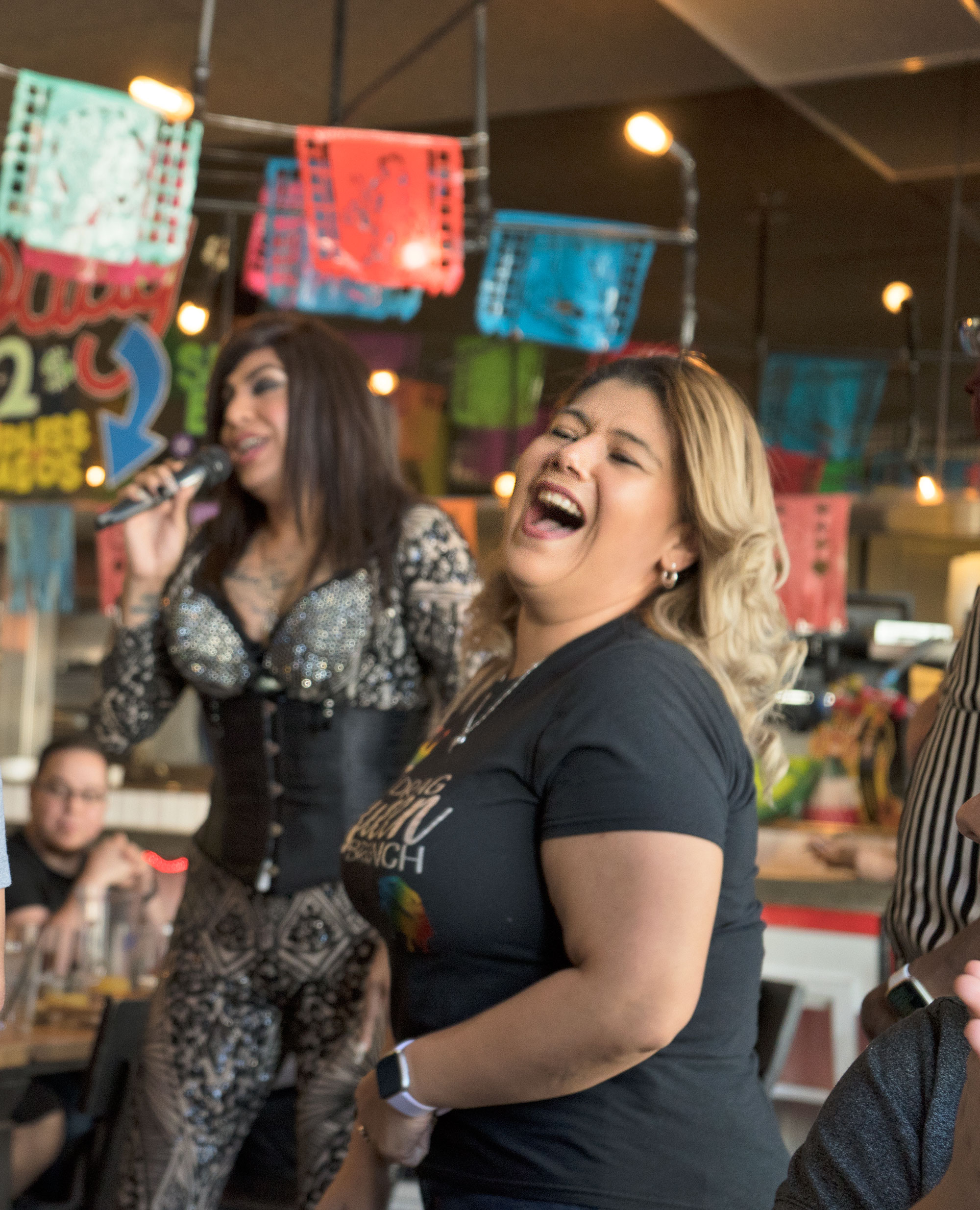 Mayra D'Lorenzo hosting drag brunch at TNT Tacos and Tequila.